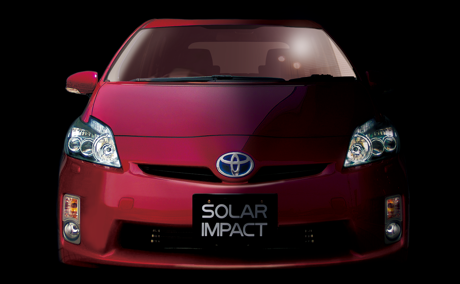 自動車の新カスタムパーツ 高級断熱フロントガラス Solar Impact Zvw30プリウス とのコラボレーション車両が登場 ドレスアップパーツ販売会社 ブローデザインとの協力により実現 株式会社ゼロのプレスリリース