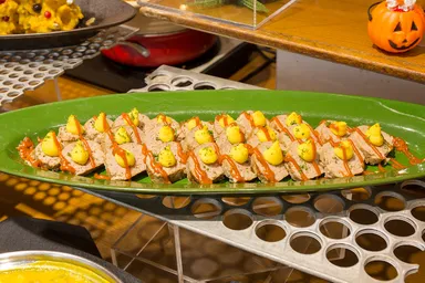 カボチャクリーミーデミソースのミートローフ