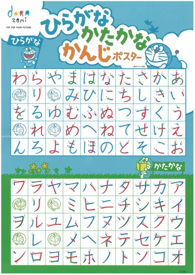 ひらがな・かたかな・かんじポスター