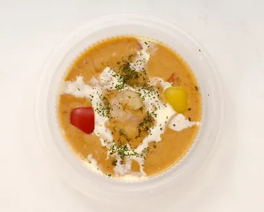 海老のビスクスープごはん　レンジアップ後イメージ