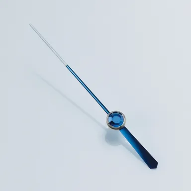 針軸に使われた再結晶宝石「ブルーサファイア」