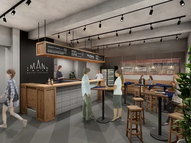 1F／フロント＆カフェ＆バー