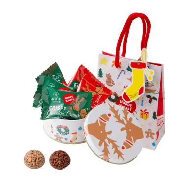 クリスピー チョコレートクランチ　クリスマス缶