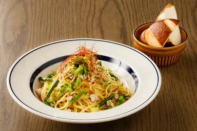 鶏ひき肉とブロッコリーのアジアンペペ