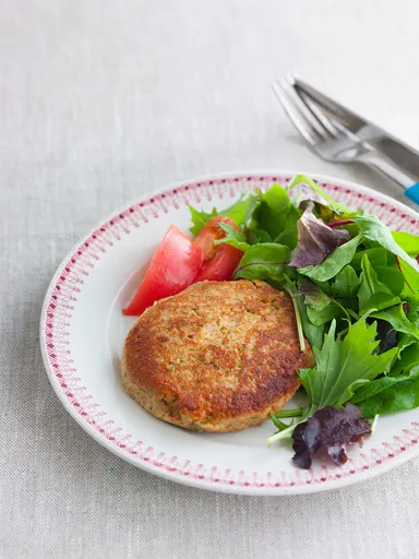 煎り大豆とツナのバーグ
