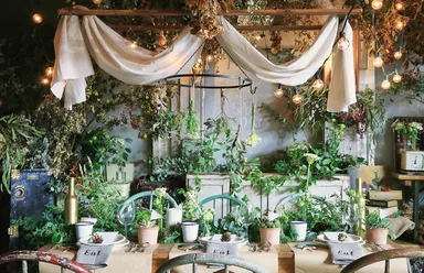 『森のキャンプウェディング』テーブルイメージ