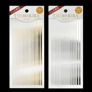 【金・銀】ライン ネイルシール