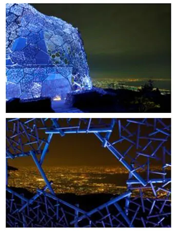 六甲山光のアート「Lightscape in Rokko ～Winter Version～」