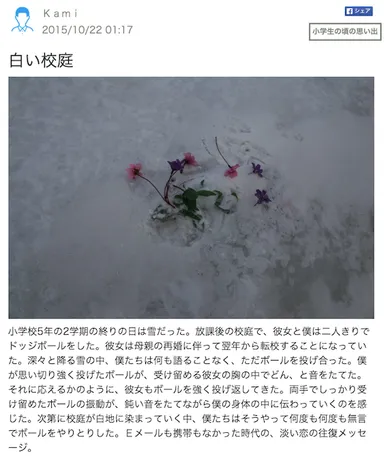 投稿事例(web投稿)