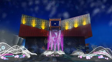 メインツリーの色が毎時0分と30分に変化します（２）