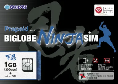 BIGLOBE NINJA SIM 1GB