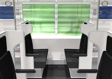 本革を採用して座り心地を良くするクロスシート(イメージ)