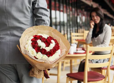 ラウンドinハート ～Cuteでまあるいバラのハートの花束～1