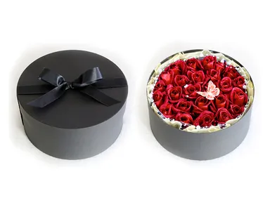 BOXアレンジメント ～赤い煌薔薇～(L)2