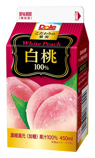 『Dole(R) こだわりの果実 白桃100％』　　