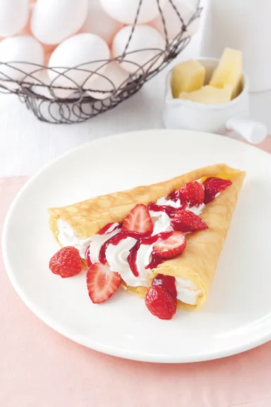 卵たっぷり手作りクレープ