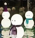 昨年ハービスPLAZA／ENTに設置されたスノーマン