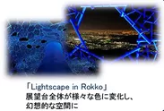 六甲山光のアート「Lightscape in Rokko」