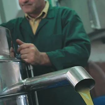 コールドプレスでのオイル搾り