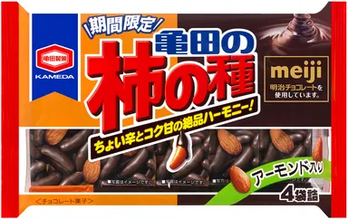 77g 亀田の柿の種 チョコ＆アーモンド