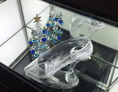 フォトスポットガラスの靴