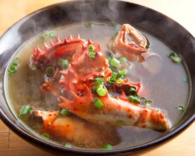 厚岸産花咲カニの鉄砲汁
