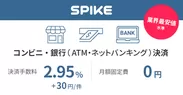  SPIKE(スパイク)、『Pay-easy(ペイジー)』を追加