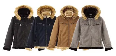 メンズムートンライク・ライダースジャケット