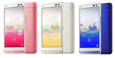 DIGNO rafre、左から、コーラルピンク、カシミアホワイト、マリンネイビー