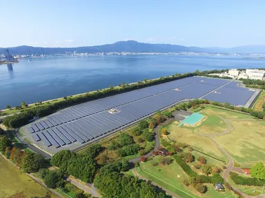 滋賀・矢橋帰帆島メガソーラー発電所
