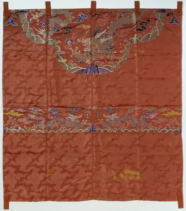 蝦夷錦(赤地蟒袍)幕