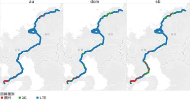 図4：回線種別マップ