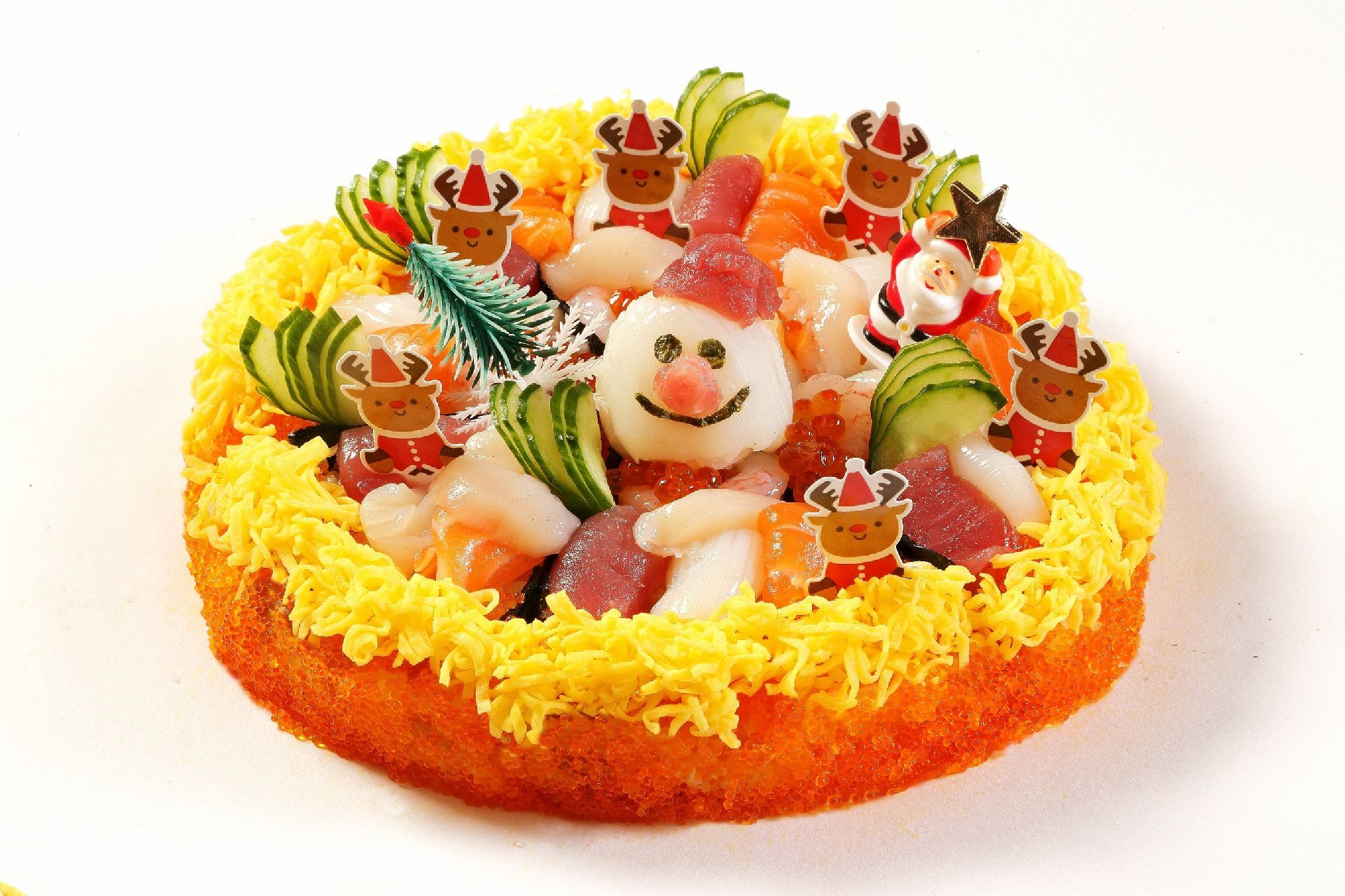 今年はおうちでメリークリスマ スシ 完全予約制 クリスマスすしケーキ 登場 株式会社アトムのプレスリリース