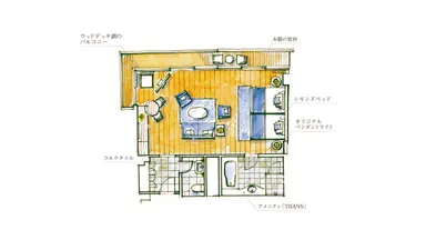 「Aqua」ジュニアスイート イメージ平面図