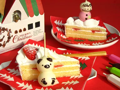 「チョコマント パーティー雪だるま」5