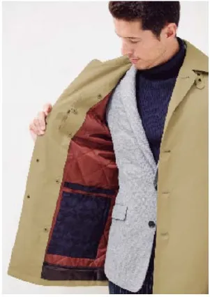 取り外し可能なライナー（ステンカラーコート）