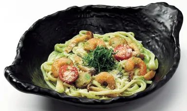 大葉のジェノベーゼうどん