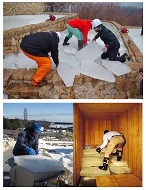 ※過去の「氷の切り出し」の様子