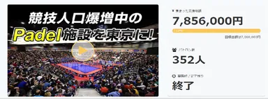 クラウドファンディングページ