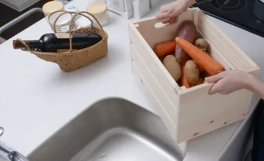 引き出しはそのまま収納ボックスに