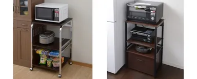 レンジ台(右：新商品)