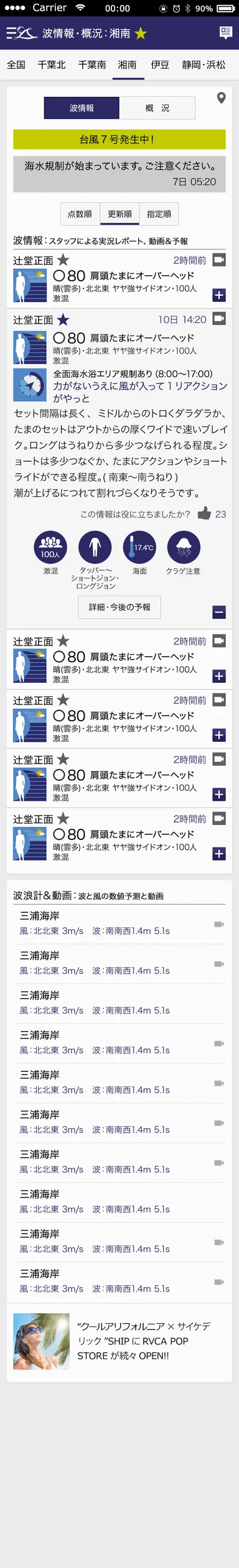 波伝説 ポイント一覧