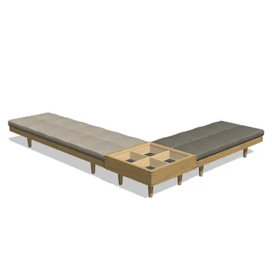 新作 「ベンチソファ＆サイドテーブル」