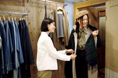 提案コーデを試着