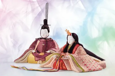 佐賀錦のひな人形