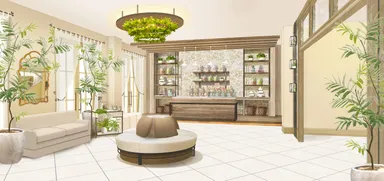 豊洲店ラウンジ