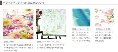 デジタルプリントの色彩表現