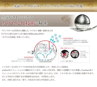 高い技術力！「カプセル化技術」