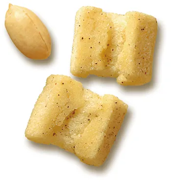 こしょう生地、ピーナッツ