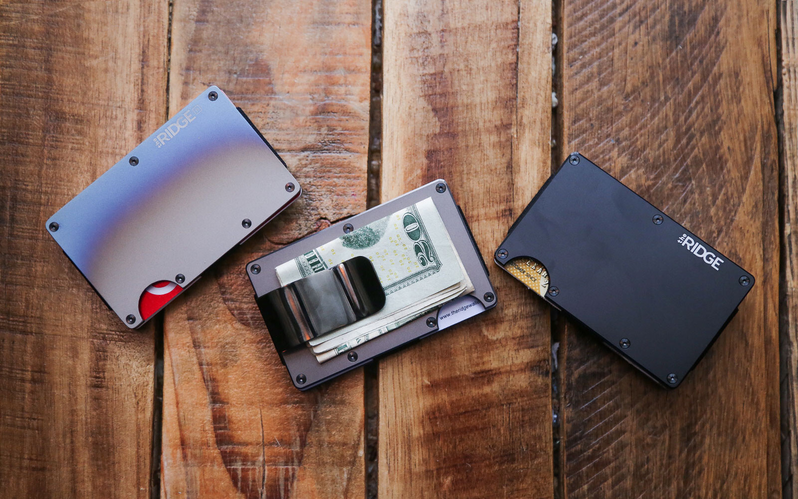 市場 FASHION キャッシュストラップ SALE チタン 2色展開 リッジ カード入れ THE 財布 スキミング防止 旧型アウトレット チタニウム  ザ